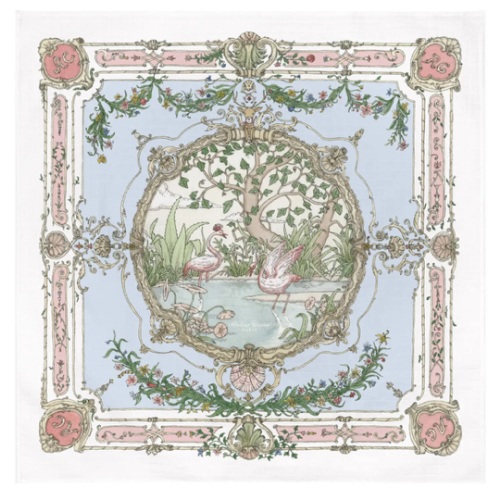 Atelier Choux Paris Baby Organic Cotton Tapestry Carre Swaddle Blanket with Gift Box
