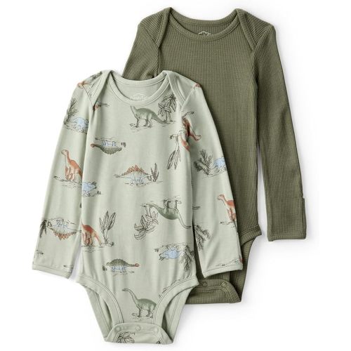 Carter's baby-boys Purelysoft 2-pack Long Sleeve Bodysuit - Newborn
