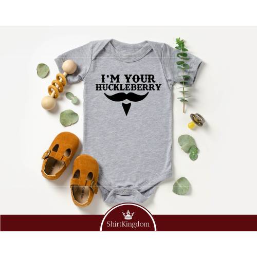 I'm Your Huckleberry Baby One Piece Bodysuit Toddler TShirt, Country Western, Ranch Hand, Rancher, Cowboy, Cowgirl, Outlaw, Shower Gift
