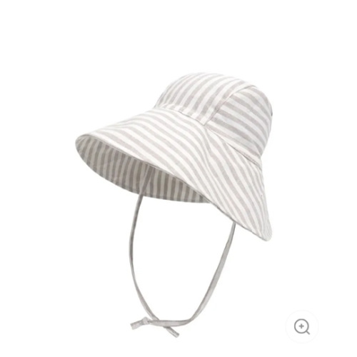 Baby Big Brim Linen Sun Hat
