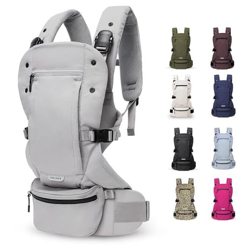Baby Carrier - Baby Carrier Newborn to Toddler, Toddler Carrier, Adjustable, Lightweight, Breathable Carrier for Newborn to 33 Pounds (Cool Grey)