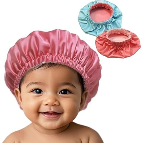 AKISS Baby Infant Newborn Toddler Satin Silk Hair Bonnet Cap for Sleeping 0-3 0-6 3-6 6-12 Months 1-2 1-3 Years