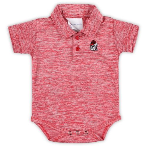 Georgia Bulldogs Two Feet Ahead Infant Space Dye Golf Bodysuit - Red