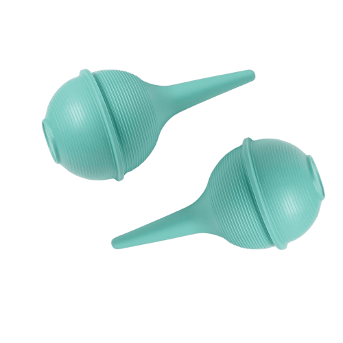 Comfort Axis Baby Nasal Aspirator and Ear Wax Bulb Syringe, Green, 3 Oz, Pack of 2