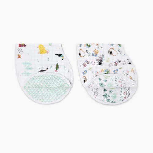 Aden + Anais Cotton Muslin Burpy Bibs (2 Pack) - Around The World