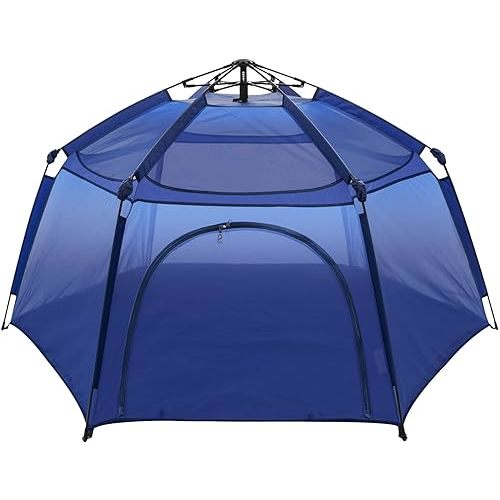Alvantor Baby Playpen Play Yard 84"x84"x44”Large Kids Tents Pop Up Play Tent Indoor Outdoor Playhouse for Babies Toddlers Children Camping Playground Beach, Navy