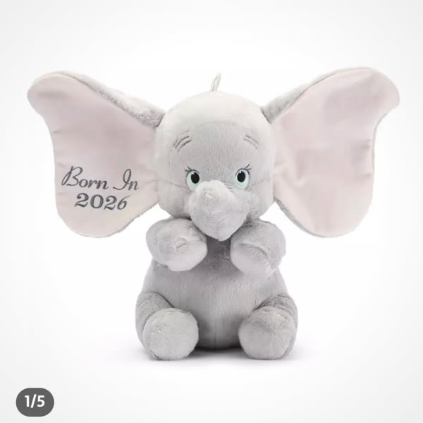 Dumbo ''Born in 2026'' Plush for Baby – 11'' | Disney Store
