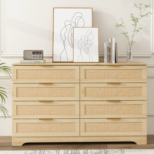 Bay Isle Home™ 8 Drawer 47" Double Dresser | Wayfair