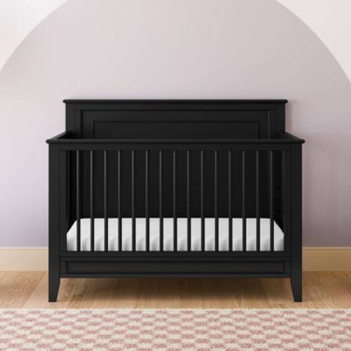 Storkcraft Solstice 5-in-1 Convertible Crib - Black