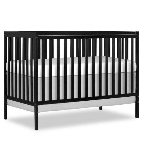 Dream On Me Synergy 5-in-1 Convertible Crib, Black