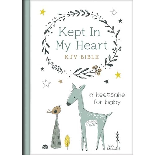 Kept in My Heart KJV Bible [Hazel Woodland]: A Keepsake for Baby