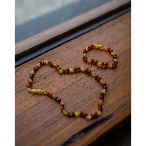 Teething Necklace/Bracelet/Anklet: Honeycomb