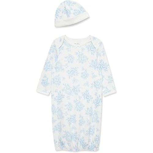 Little Me Baby Girls' 2-Piece Nightgown and Cap Set