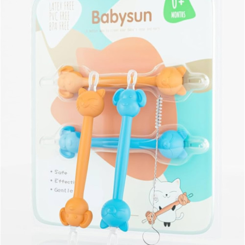 3 in 1 Baby Booger Remover and Baby Ear Cleaner Tool Baby Nose Cleaner with Soft Silicone End Dual Ear Wax and Snot Remover Safe Nasal Picker for Newborns Infants & Toddlers, BPA Free