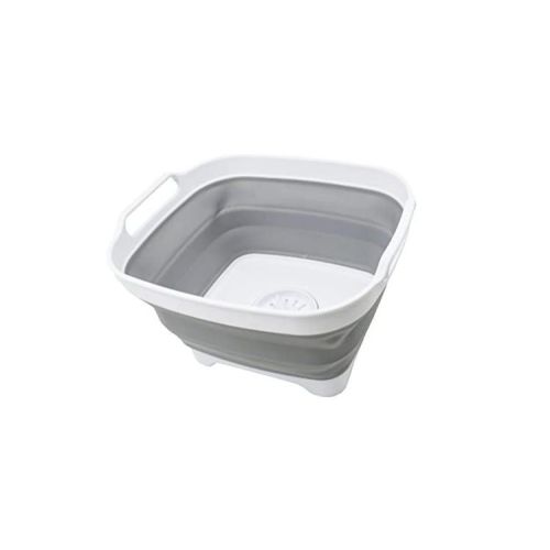 SAMMART 7.5L (2 Gallons) Collapsible Dishpan with Draining Plug
