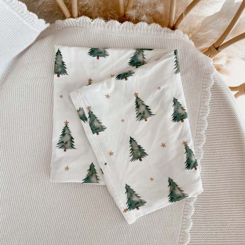 Bamboo Swaddle - Christmas Trees