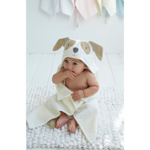 Terry Velour Hooded Puppy Towel
