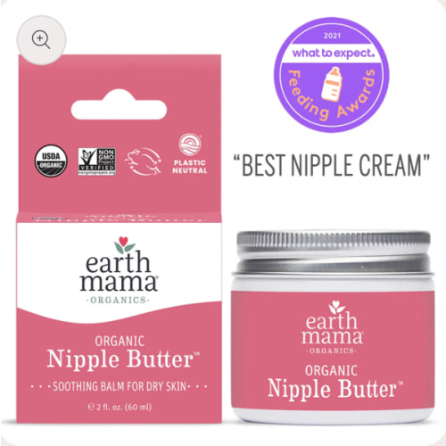 Organic Nipple Butter Breastfeeding Cream | Earth Mama
