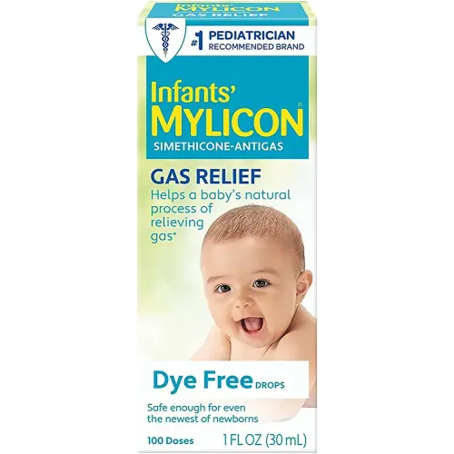 MYLICON Infants Gas Relief Drops for Infants and Babies, Dye Free Formula, 1 Fluid Ounce