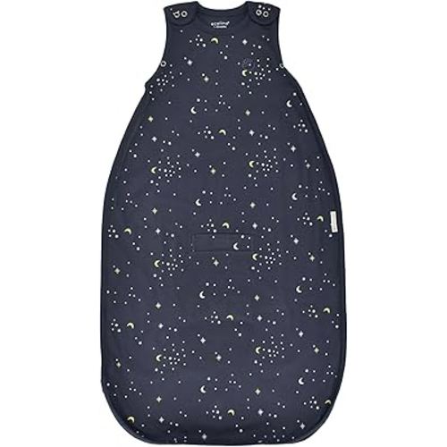 Ecolino Organic Cotton Baby Sleep Sack - 2-Way Zipper Baby Wearable Blanket - Infant to Toddler Sleeping Bag Sack - 2 Months - 2 Years - Milky Way