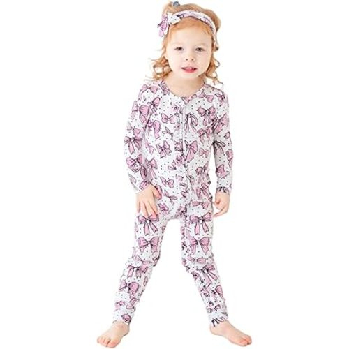 Convertible Footie Pajamas | Two-Way Zipper for Easy Diaper Changes | Tagless Pajamas | Soft, Durable Sleepwear