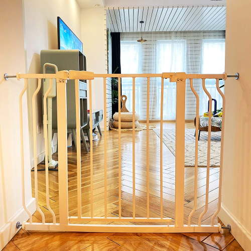 BalanceFrom Easy Walk-Thru Safety Gate for Doorways and Stairways with Auto-Close/Hold-Open Features