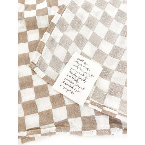 Child of God Checker Swaddle Blanket – AmorClothingCo.