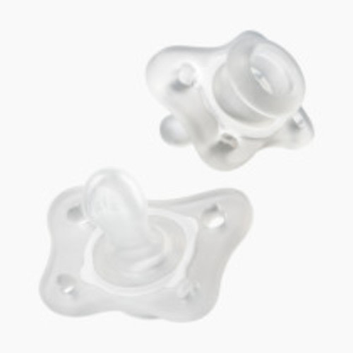 Chicco PhysioForma Silicone Mini Orthodontic Pacifier (2 Pack) - Clear, 0-2 Months