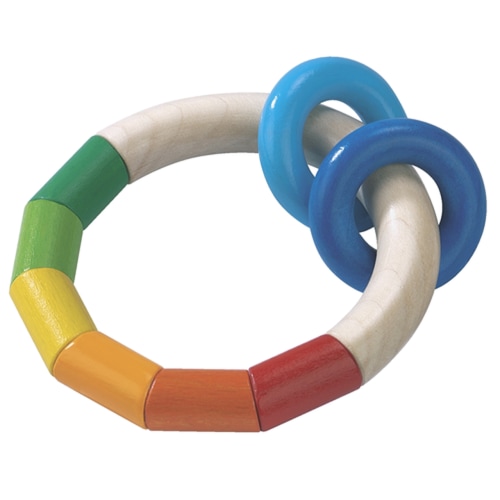 HABA Kringelring Wooden Baby Rattle