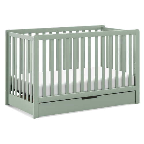 Carter's By DaVinci Colby 4-in-1 Convertible Crib w/ Trundle Drawer in Light Sage