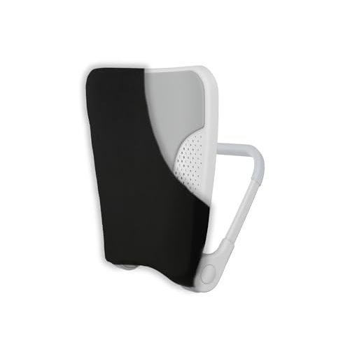 READY ROCKER Back Support | Adjustable Ergonomic Portable Rocker | Back Pain Relief & Relaxation | White Rocker & Black Cover | Back & Lumbar Support for Chair | Lightweight & Portable | 3.0Model