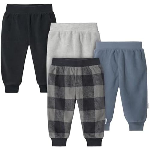 Gerber Baby-Boys 4-Pack Microfleece Pants
