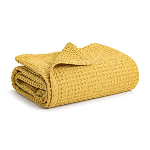 Simka Rose Waffle Baby Blanket Cotton Soft Breathable Swaddle Blanket for Baby Nursery, Stroller & Crib Blanket - Baby Receiving Blankets for Boys & Girls Gender Neutral Toddler Blanket
