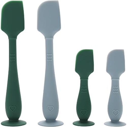 Baby Diaper Cream Spatula 4 Pack, Baby Diaper Rash Cream Applicator for Butt Paste Diaper Cream, Diaper Cream Brush for Newborn (Green/Blue)