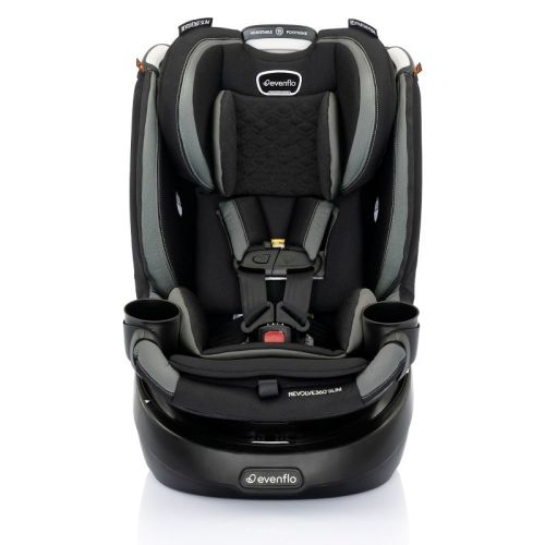 Evenflo Revolve 360 Slim 2-in-1 Rotational Convertible Car Seat with Quick Clean Cover, Color: Salem