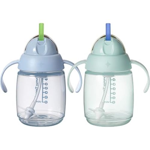 Tommee Tippee Baby & Toddler Sippy Cup, Weighted Straw, 6m+, 8oz