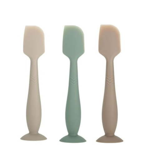 ROHISOM Baby Diaper Cream DHF10 Spatula - Baby Diaper Rash Cream Applicator for Butt Paste Diaper Cream - Newborn Baby Essentials, Baby Shower Gifts (gray, green, brown)