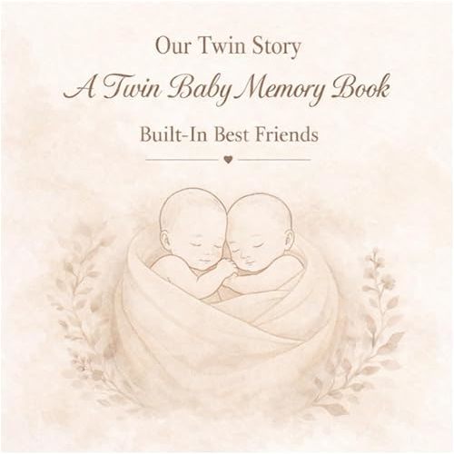 Twin Baby Memory Book: A Keepsake Journal to Record Pregnancy, Milestones, and First-Year Memories for Twins Paperback – March 15 2026