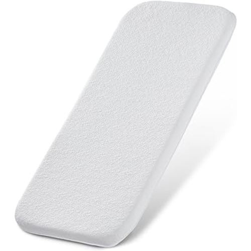Bassinet Mattress Topper, Gel Memory Foam Mattress with Removable Cover Fit for Dream On Me Karley Bassinet (32" x 16"), Waterproof Breathable Soft Bassinet Mattress