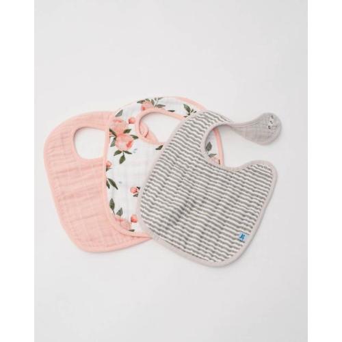 Cotton Muslin Classic Adjustable Bib 3 pack - Watercolor Roses
– Little Unicorn USA