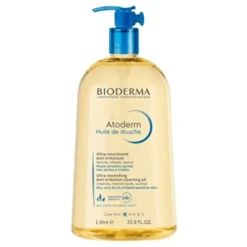 Bioderma - Atoderm - Cleansing Oil - Face and Body Cleansing Oil - Soothes Discomfort - Cleansing Oil for Very Dry Sensitive Skin - 1 l