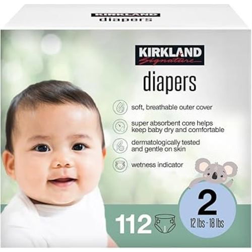 Kirkland Signature Diaper, Size 2 (112 Count)