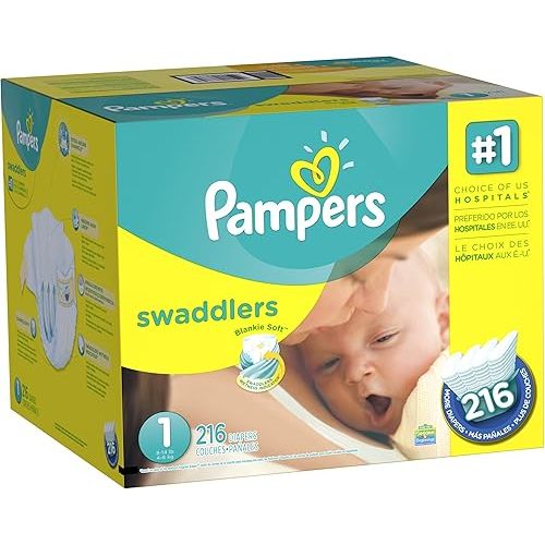 Pampers Swaddlers Diapers Newborn/Size 1