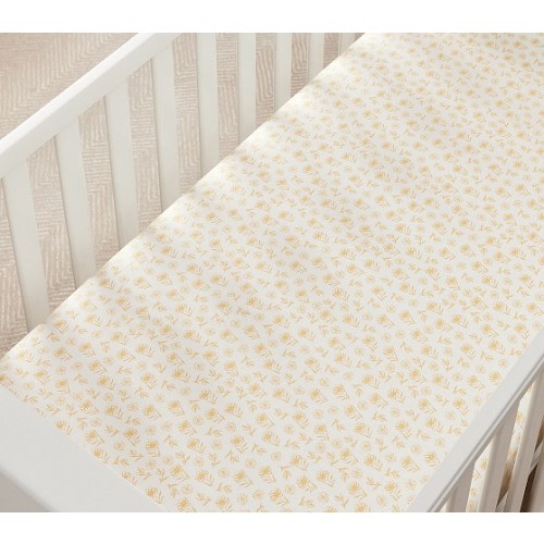 Dandy Daisy Organic Crib Fitted Sheet | Pottery Barn Kids