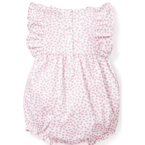 Baby's Twill Ruffled Romper in Sweethearts