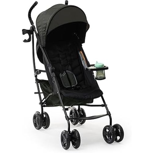 Summer by Ingenuity 3Dlite Convenience Stroller, Lightweight Travel Stroller, UPF 50+ Canopy, Cup Holder & Snack Tray, Green - Age 6 Months Up to 50 Lbs.
