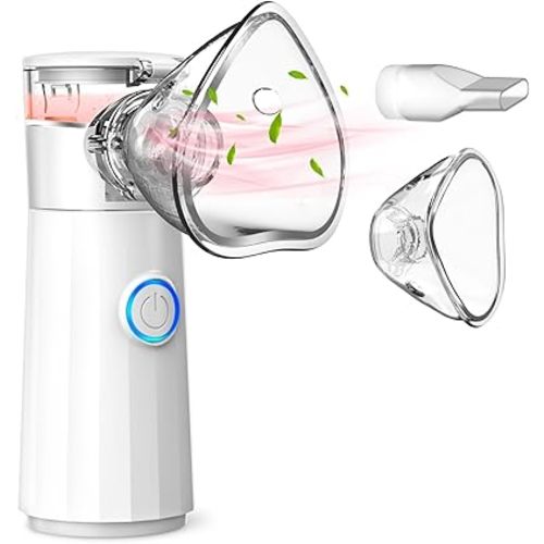 Handheld Nebulizer for Adults and Kids, Portable Mesh Nebulizer with Autoclean Mode for Breathing Support, Ideal for Travel and Home Use