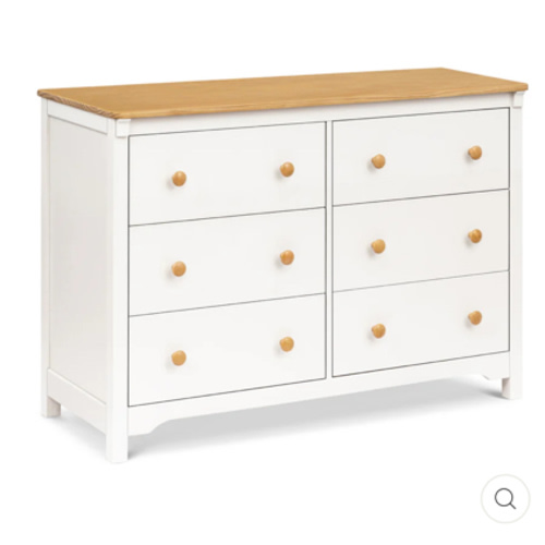 Shea 6-Drawer Dresser Warm White/Honey