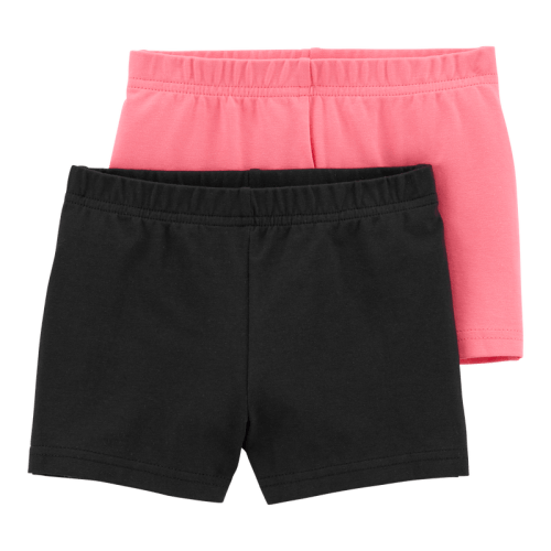 Pink/Black Baby 2-Pack Bike Shorts | Carter’s Oshkosh Canada