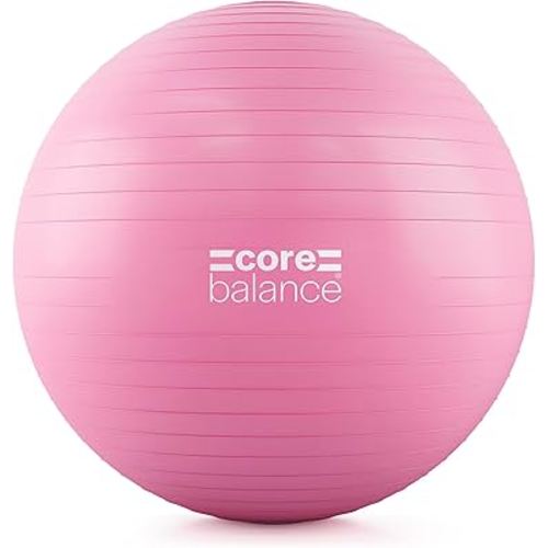 Exercise Ball for Workouts, Anti-Burst and Slip Resistant, Swiss Yoga Ball for Pregnancy, Stability, Fitness and Physical Therapy, 4 Sizes, with Pump